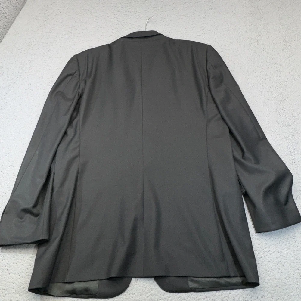 Ermenegildo Zegna Blazer Mens 44L Gray Italian Trofeo Wool 2 Button Sport Coat
